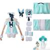 Hatsune Miku White Rabbit Girl Silky Cosplay Costume For Anime Stage Performance