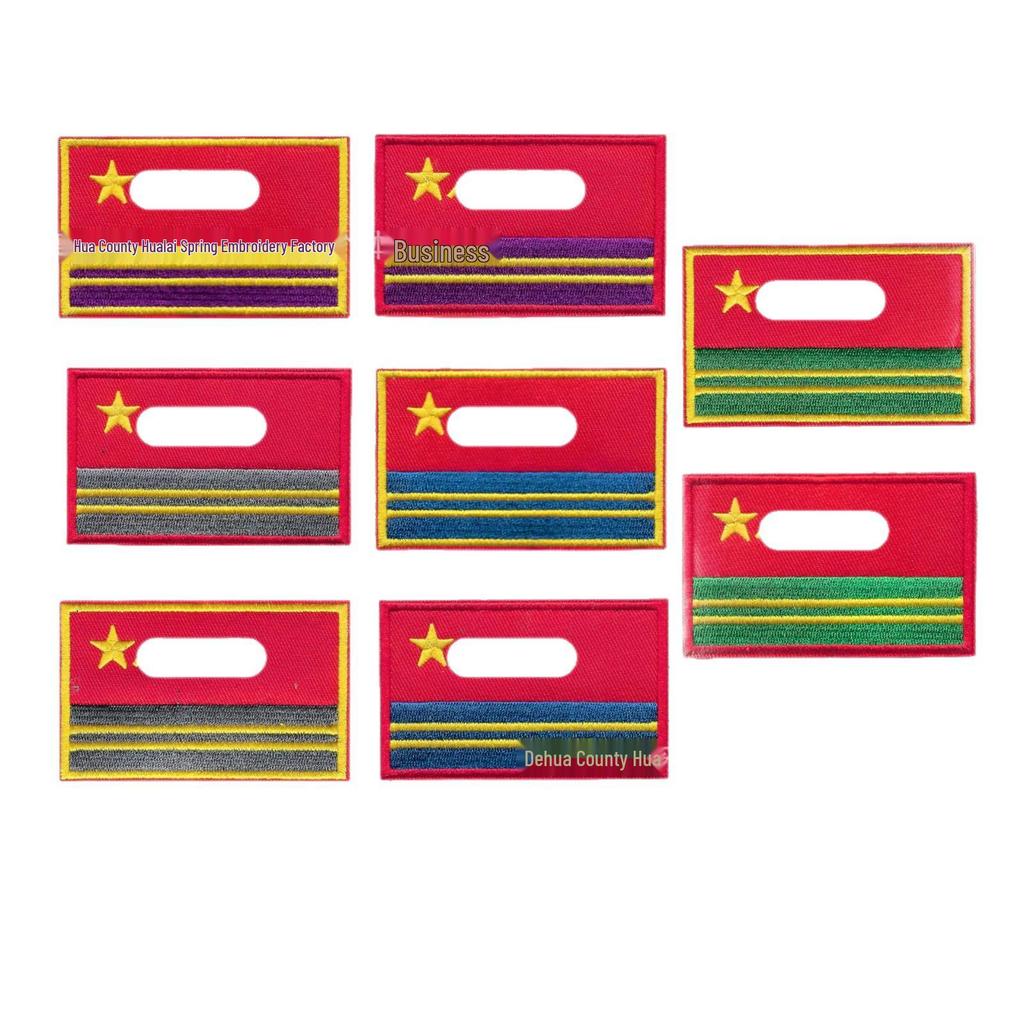 Creative Military Fan Morale Armband: New National Flag Embroidery Patch with Hook and Loop Self-Adhesive