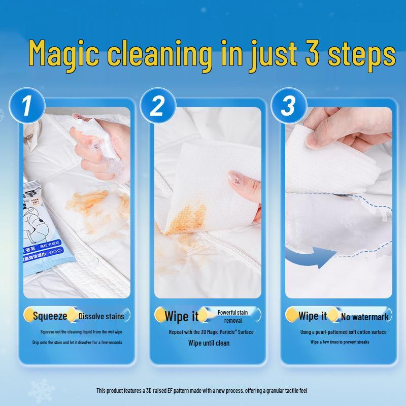 Dafei No-Rinse Down Jacket Stain & Cleaning Wipes with Universal Alcohol