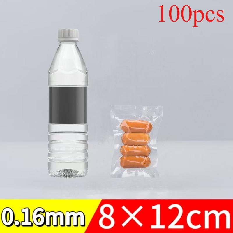 100/200pcs Food Vacuum Sealer Bags, Food vacuum bag, For Vac Storage Meal Prep And Sous Vide, Food Preservation Sealed Bag