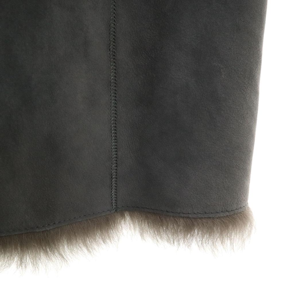 Banana Republic With real fur Mouton coat S gray Women Used