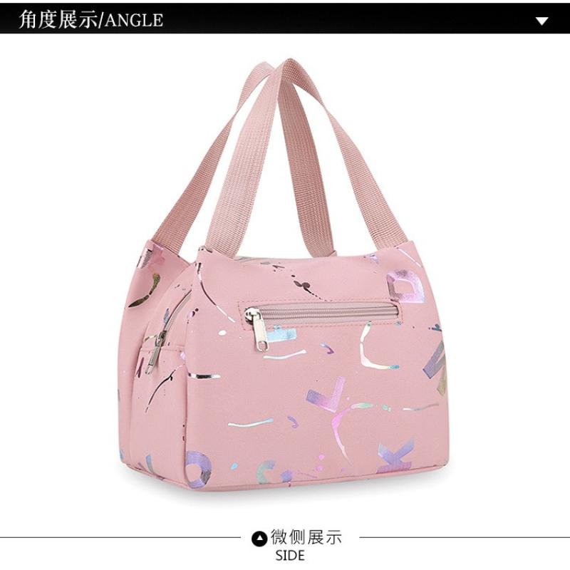1Pc Trend Printing Women's Handbag, Commuting To Work, Large-capacity Storage, Bento Bag, Portable Small Mommy Bag When Going Out