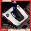 Stainless Steel Car Gear Shift Konb Panel Cover Trim Sticker for Hyundai Kona Kauai 2017 2018    2022
