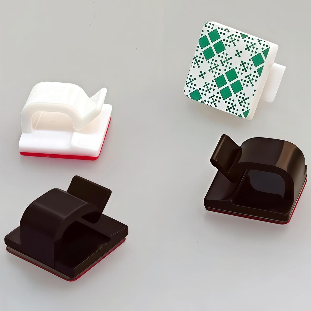 XK001 Self-Adhesive Hole-Free Cable Clip Holder for Car & Network Organization