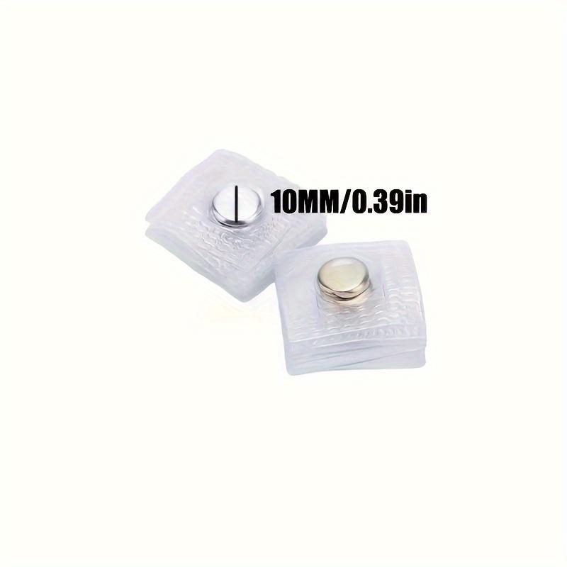 10Pcs Invisible Magnetic Snap Fasteners, 0.99cm Metal Sewing Buttons for Clothing and Bags