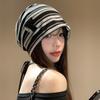 Korean Y2k Striped Cap Soft Beanie Hats Fashion Baggy Strip Hat  Outdoor