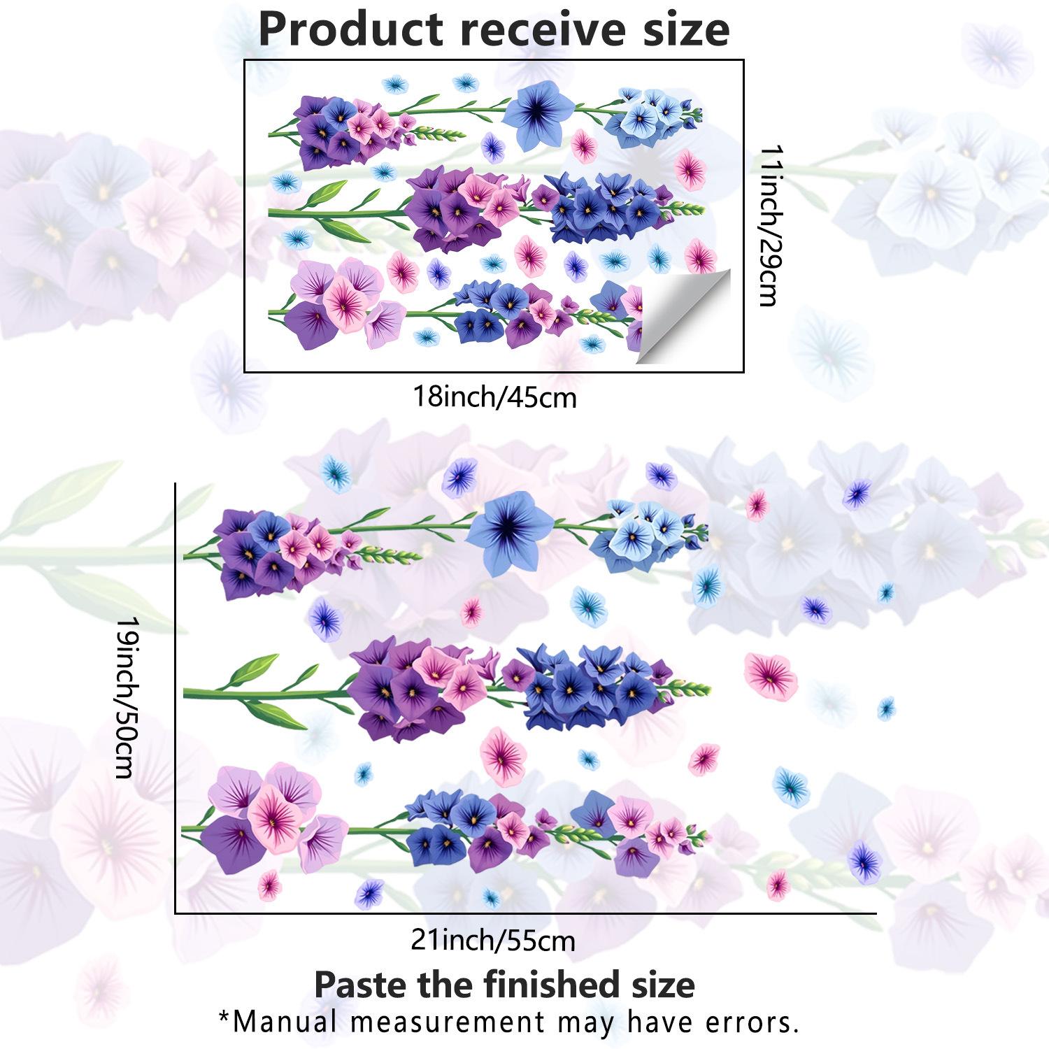 

Наклейка Цветок Летящая Ласточка , Наклейка на Стекло, Ванная Комната, Спальня, Гостиная, Наклейка на Окно JDT-A636