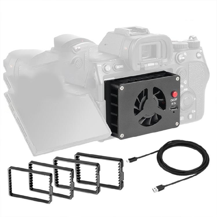 Quiet Camera Cooling Fan For A7M4,A7cIl,ZV11,ZVE10,ZVE1,A6700,R6,Camera Heatsink Perfect For Prolonged Video Coolers