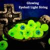 Ten Eyeball String Lights Simulation Glowing Eyeball Hanging Lamp Luminous Eyeballs  Halloween