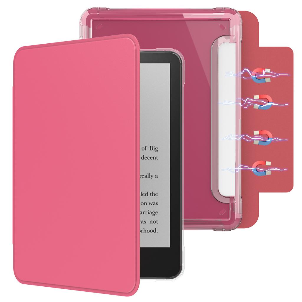 For Amazon Kindle Paperwhite (2024) Case Magnetic Detachable Acrylic + PU Leather Cover Auto Wake/Sleep