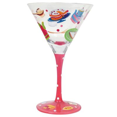 Coyote So Sweet Hand-Painted Martini Glass