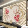 3D Photo Wallpaper For Walls Home Decor 3D Red Rose Flowers Living Room Sofa Bedroom TV Background Wall Mural Wallpaper