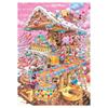 Tenyo Juxtapose Series Disney House of Sweets 266-Piece Pure White Jigsaw Puzzle DPG-266-574 18.2x25.7cm with Service Card