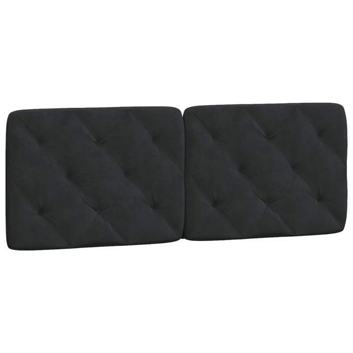 VidaXL Coussin de Tête de Lit, Oreiller de Tête de Lit avec Bandes Auto-agrippantes, Coussin Rembourré Chambre à Coucher, 374729