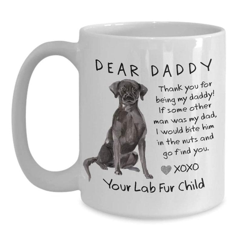 dear daddy dog mug