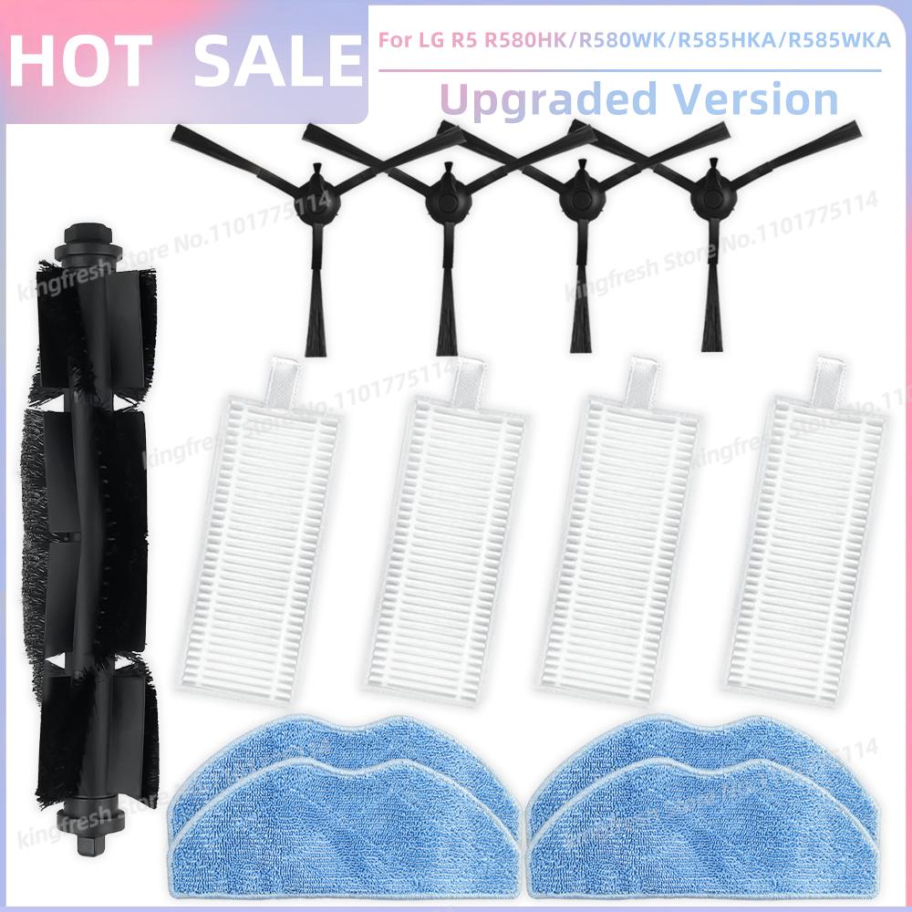Fit For EUREKA FORBES Robo LVAC Voice Pro, Dynaking R21, LG R5, Rowenta X-Plorer S135 S135+/ S140 S140+ Parts Brush Filter Mop