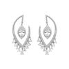 Luxenter Earrings In 925 Silver and Brilliant Cubic Zirconia Rhodium Finish - Hakku