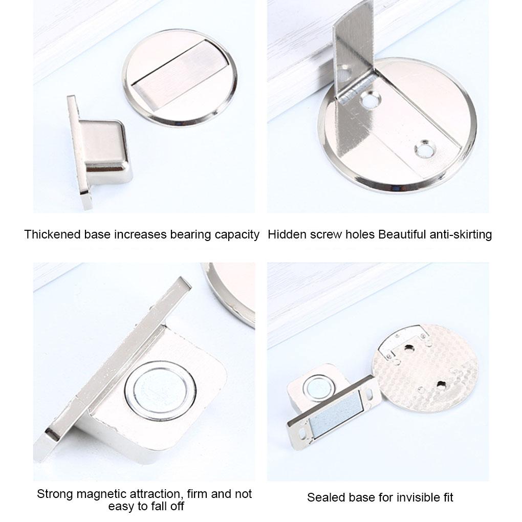 Door Stop Home Hotel Office Anti-collision Block Zinc Alloy Doors Stopper Holder Hardware Replacement Furniture Fitting