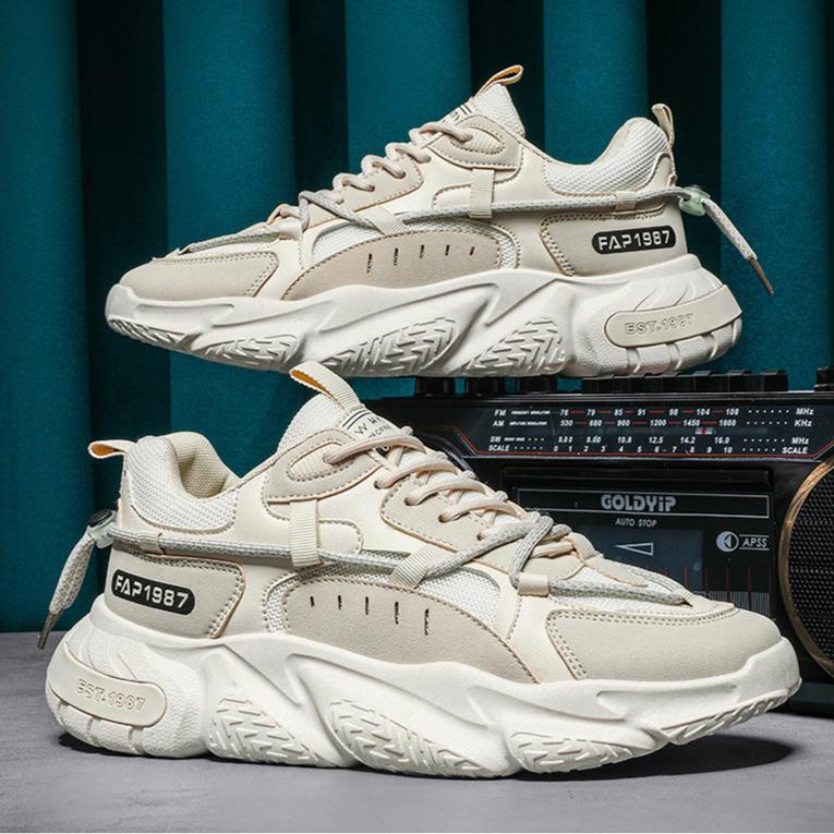 2025 New Summer Men's Shoes for Sports, Running, Casual, Versatile, Trendy, Breathable, Height-increasing, Dad and Instagram Fashion Shoes