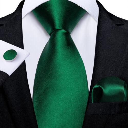 Dibangu Herren-Krawatte, gestreift, gewebt, Krawatte, Einstecktuch, Manschettenknöpfe, Rot, Blau, Gold, Grau