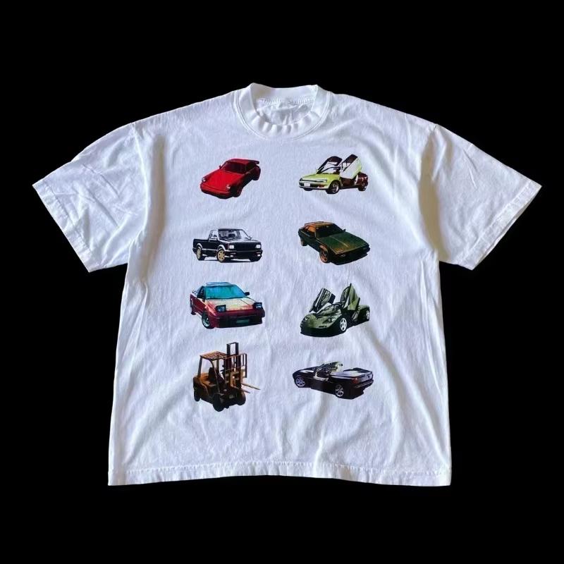 

2026Fashion Tee Women Unisex T-shirt Y2K Loose Street Letter Print Short Sleeve Casual T-shirt Summer Retro Harajuku Top 2XL