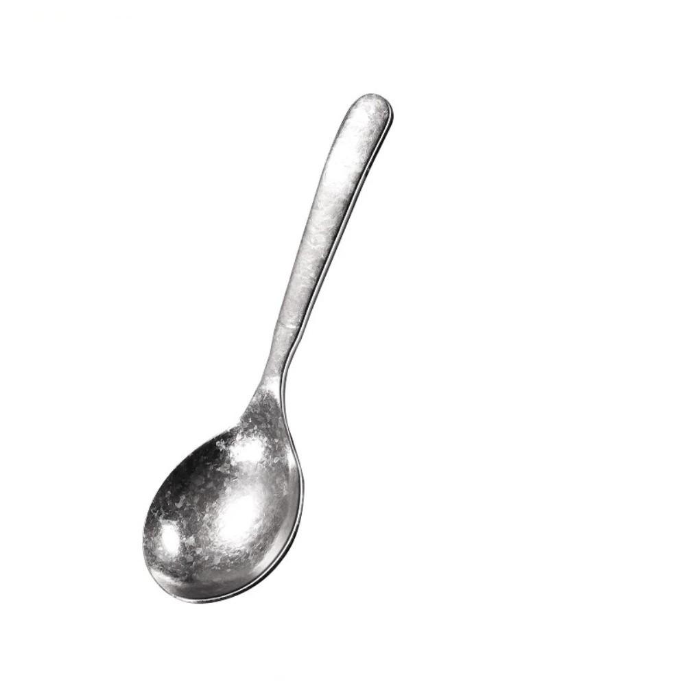 

Rainbow Titanium Soup Spoon Mildew-proof Corrosion-resistant Meal Rice Ladle Comfortable Grip Thicken Ice Cream Scoop Restaurant