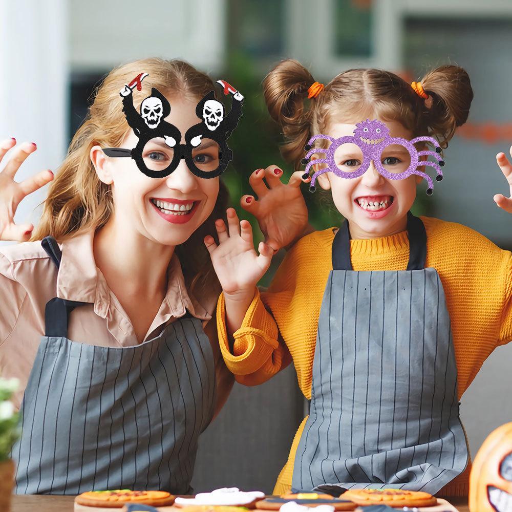 Halloween Glasses Bat Spider Photo Prop Light-Up