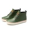 New Lovers Lace-up Rain Boots Men Outdoor Non-slip Waterproof Work Water Boots Fashion Couple's Ankle Platform Rainboots