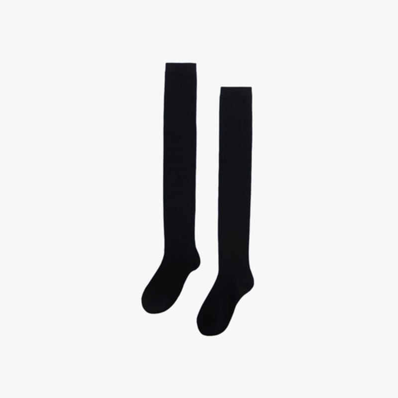 PINK PINEAPPLE OVER KNEE SOCKS_BLACK