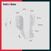 Post Mount - KOTARBAU - Type A - 60 Mm - Galvanized Steel - 10 Pieces