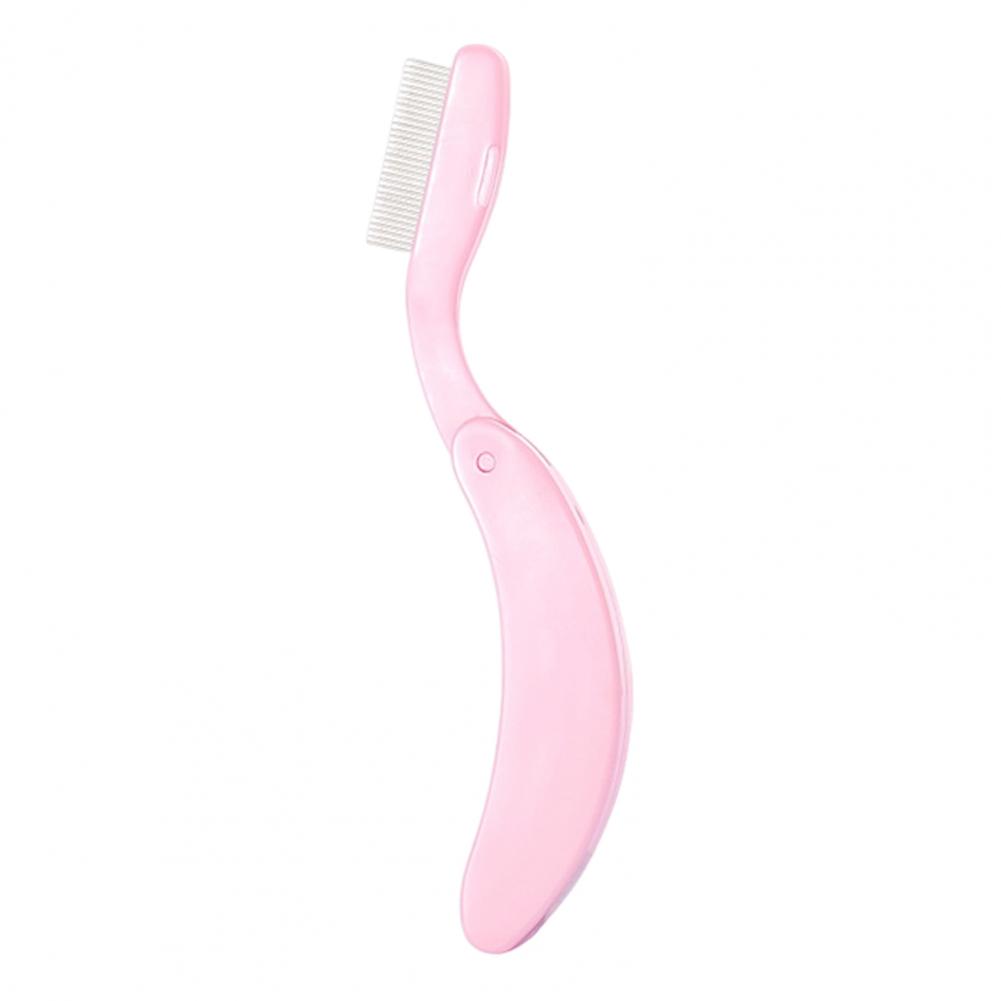 1/2Pcs Eyelash Separator Comb Foldable Handle Lash Separator Tool Stainless Steel Teeth Eyelash Separating Comb Makeup Tools