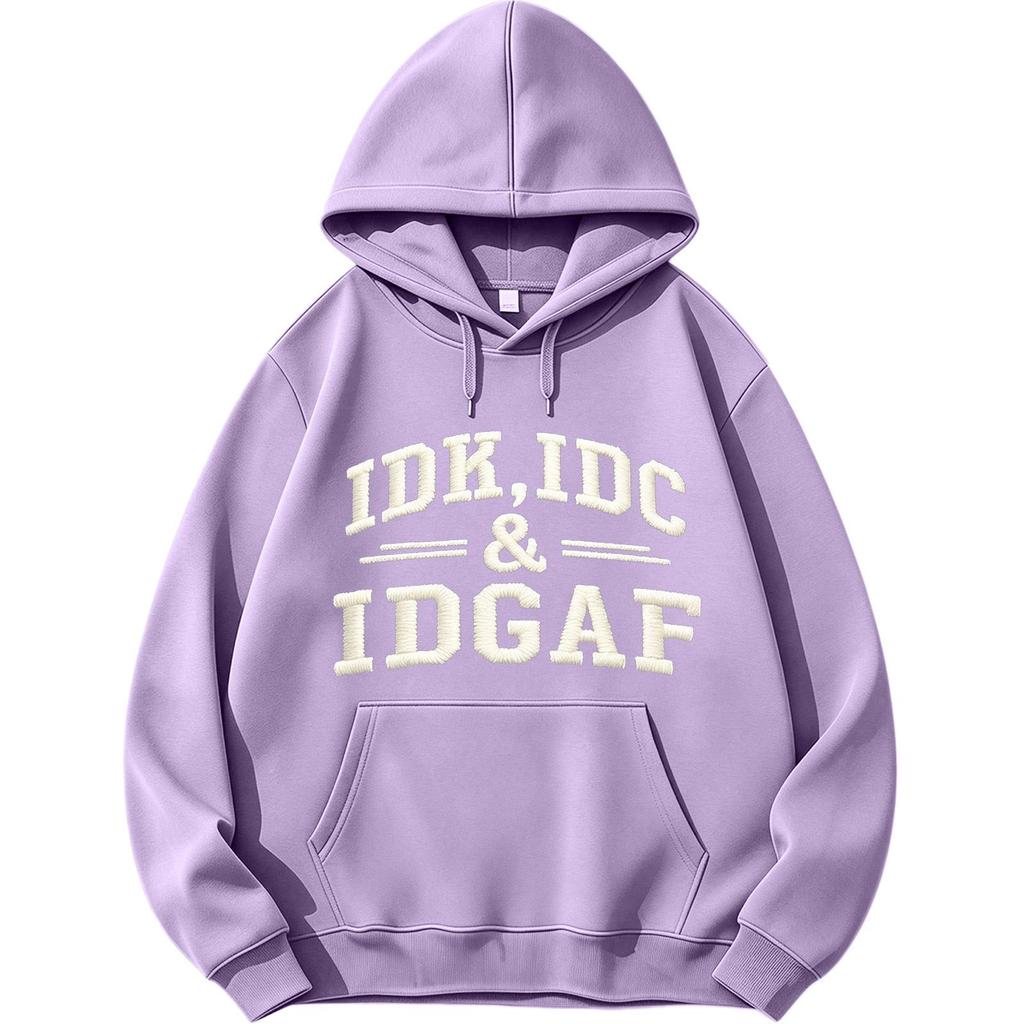 Unisex Printed Hooded Sweatshirt Long Sleeve Pullover Casual Top for Men and Women