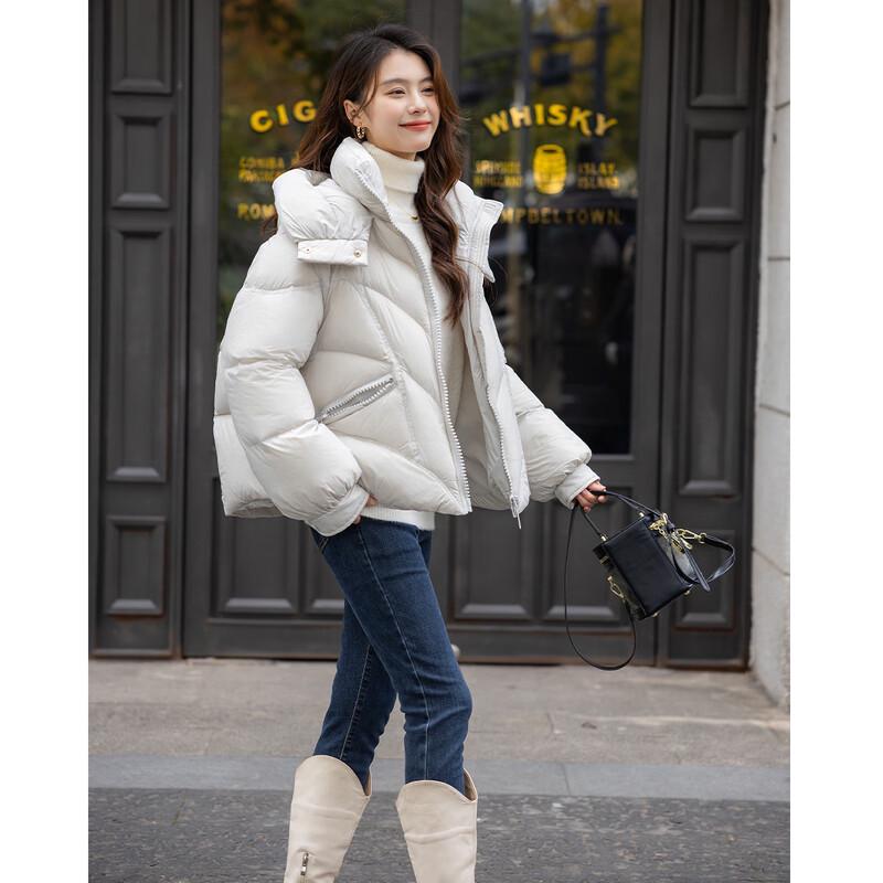 Mokana Women's Elegant Long-Sleeve Down Jacket MKNJD3167