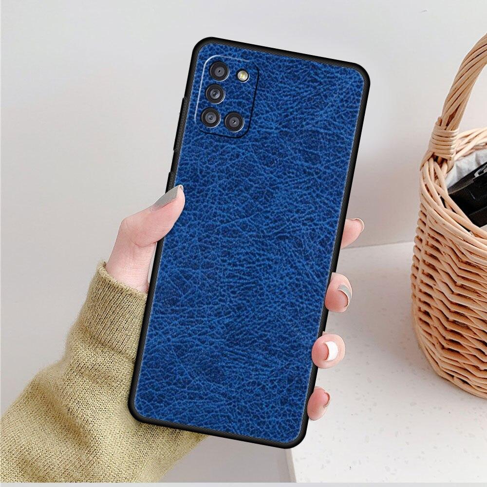 For Samsung Galaxy A21s A71 A12 A72 A41 A31 A02s A51 A52 A32 4G A22 A73 A03s A52s 5G A33 Original Leather Pattern Phone Case