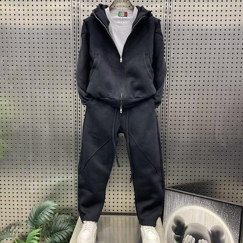 Versatile Harajuku Trendy Artistic Japanese Long-Sleeve Hooded Sweatshirt Set
