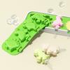 Silicone Ice Cream Mold With Lid And Sticks Diy Popsicle Mould Dinosaur Shape Pastry Mold Kitchen Ice Cream Tool