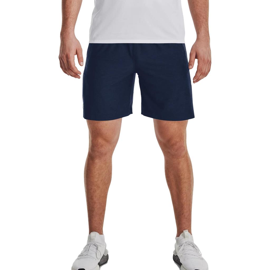 Under Armour Solid Color Straight Leg Casual Shorts Men Shorts Navy-Blue 1376955-408