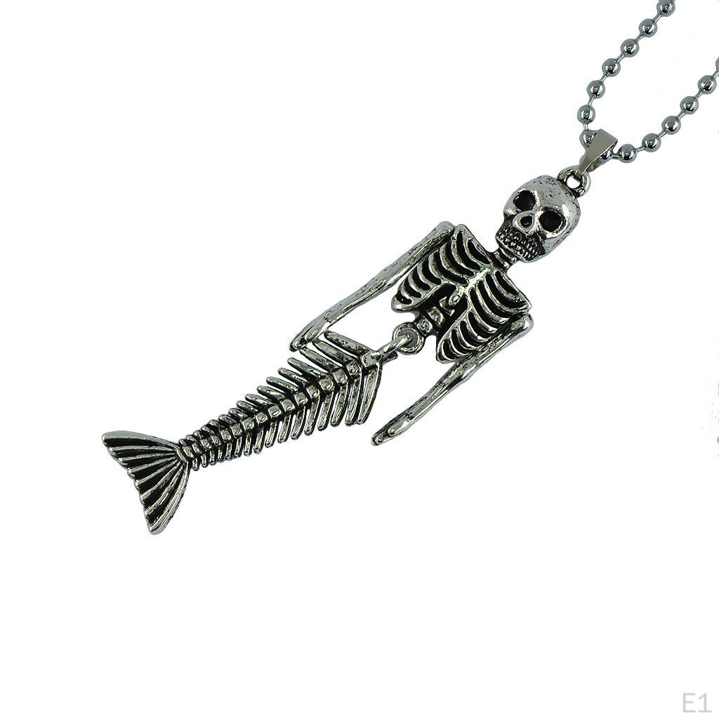 4 Piece Tibetan Silver Alloy Halloween Skeleton Charms Pendants for Jewelry Making DIY Necklace