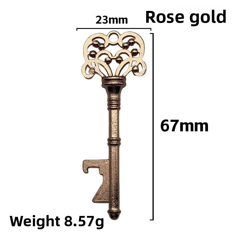 

Винтажный металлический брелок-открывашка для бутылок в форме ключа для баров и вечеринок розового золота
