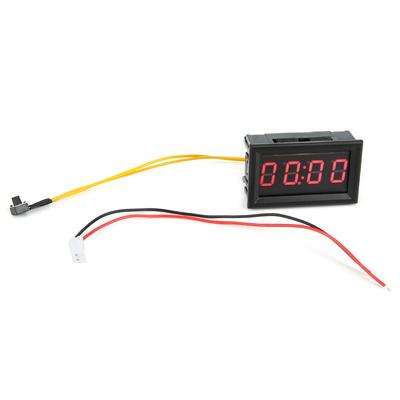 LED elektronisko digitālo gaismas auto pulksteņu aksesuāru dekorēšana (sarkans)