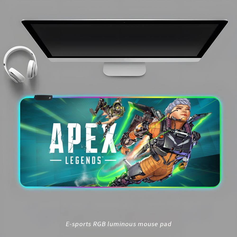 

Apex Legends Mouse Pad RGB Gaming Mouse Pad Desk Mat HD Gamer Large LED Light XXL MousePads RGB600x300x3mm