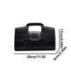 Crocodile Pattern Pu Evening Clutch Bag With Zipper Lock For Ladies