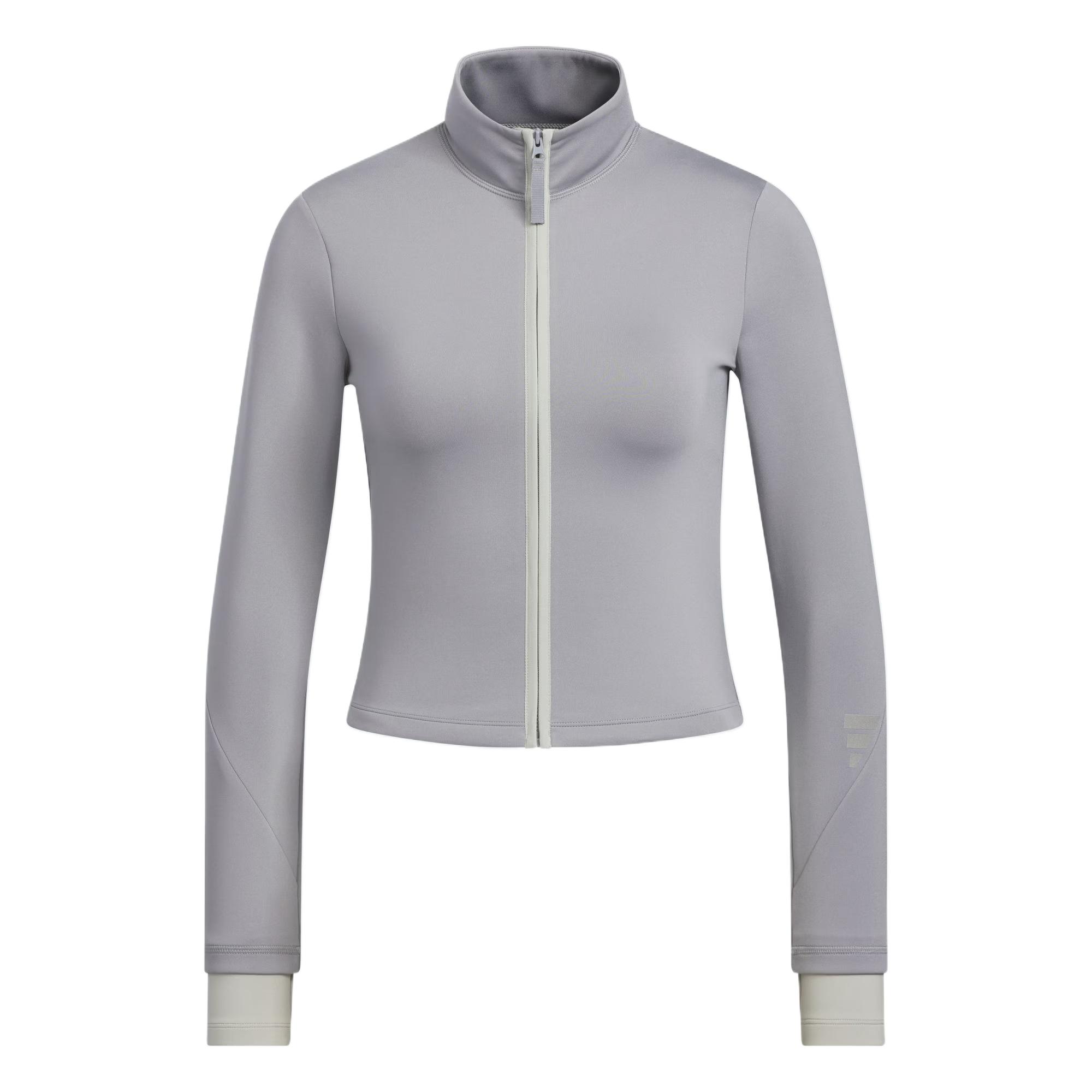 

Adidas FOS Jackets Women s Light Gray Stand Collar Moderate Other KS3333 L