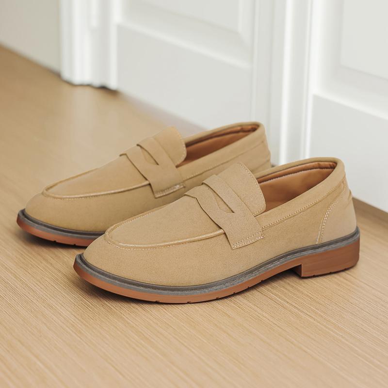 Fashion Suede Men Loafers Comfortable Business Shoes Outdoor Man Casual Leather Shoes Office Work Footwear Walking Driving Shoes