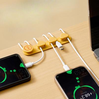 Datenkabel-Aufbewahrung, Desktop-Kabel-Organizer, Ladekabel, festes Mobiltelefon, Silikonkabel, Karte, Kopfhörer-Hub, Kabelsammlung