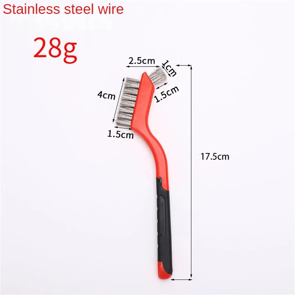 

2 шт., 7 дюймов, щетка из нержавеющей стали, щетка для чистки латуни, средство для полировки ржавчины, очистка заусенцев металлической проволоки, семейная нейлоновая проволочная щетка