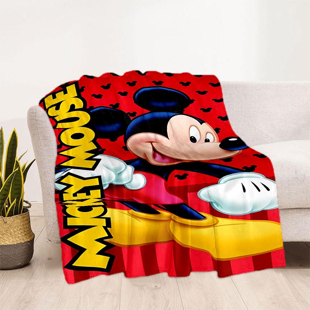 Mickey Mouse Adventure Blanket Soft & Cozy Perfect for Office Chair Bed Office Four Seasons Multipurpose Playful Design Gifts For Family Or Friends