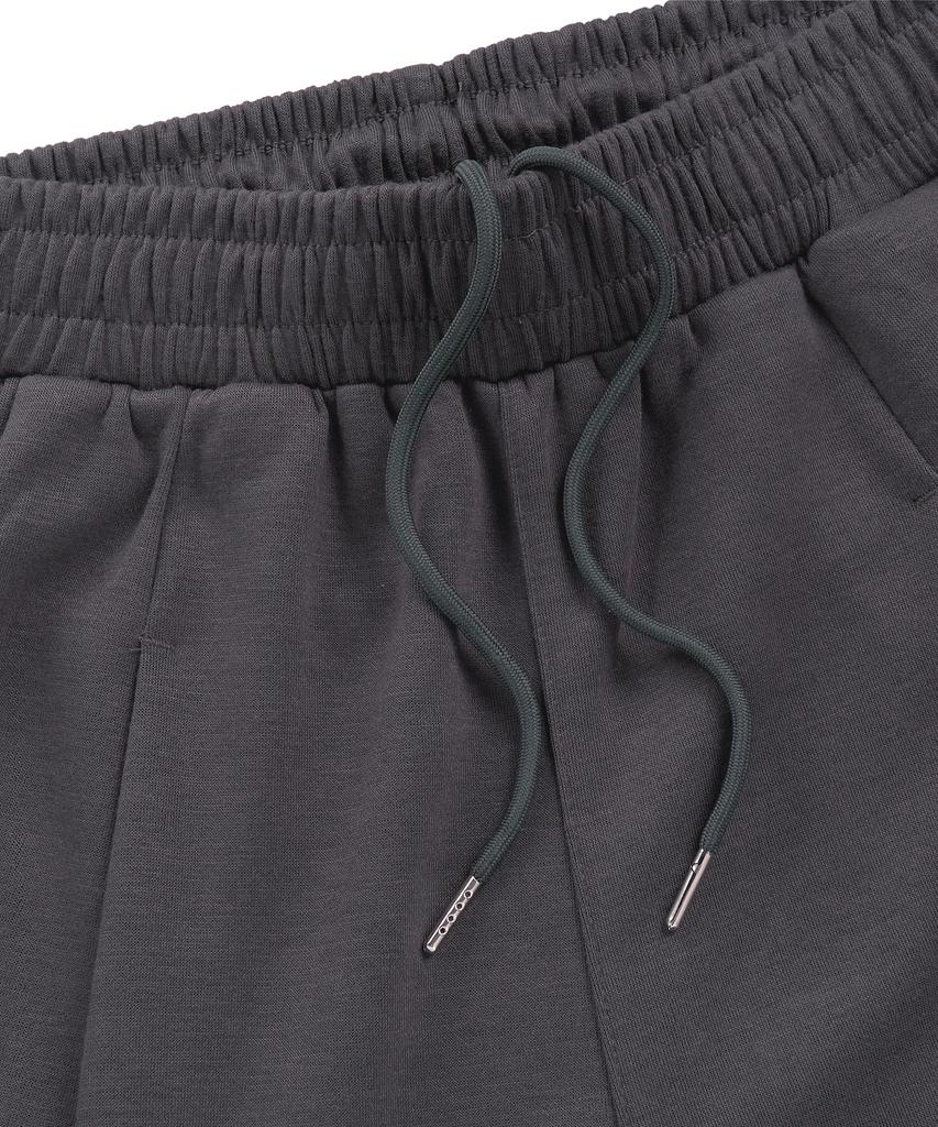 CAMEL WORK One-Pleat Wide Cargo Sweatpants (Charcoal)