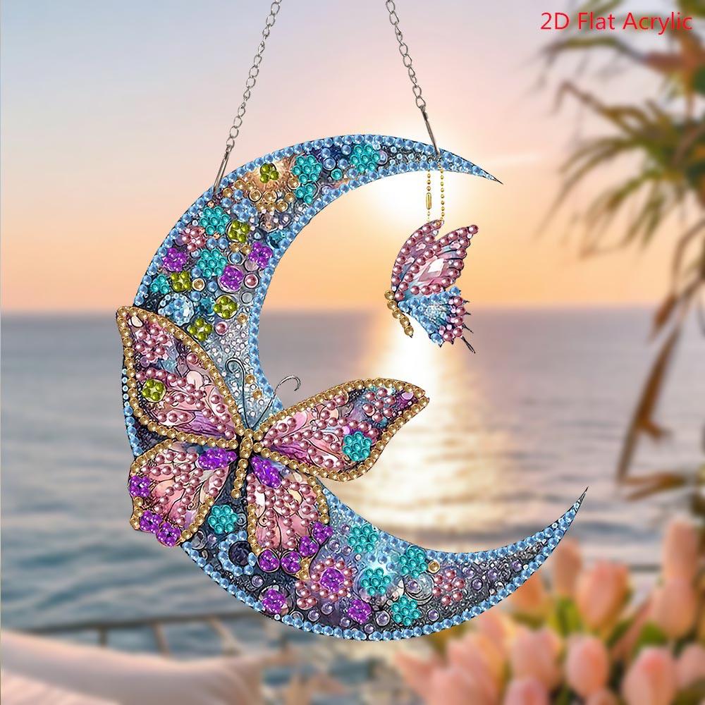 Disegno Animato 5D Fai da Te, Forma Irregolare Monofacciale, Farfalla Colorata con Diamanti di Cristallo, Acrilico, Pittura Diamante, Decorazione Fatta a Mano, Regalo di Compleanno