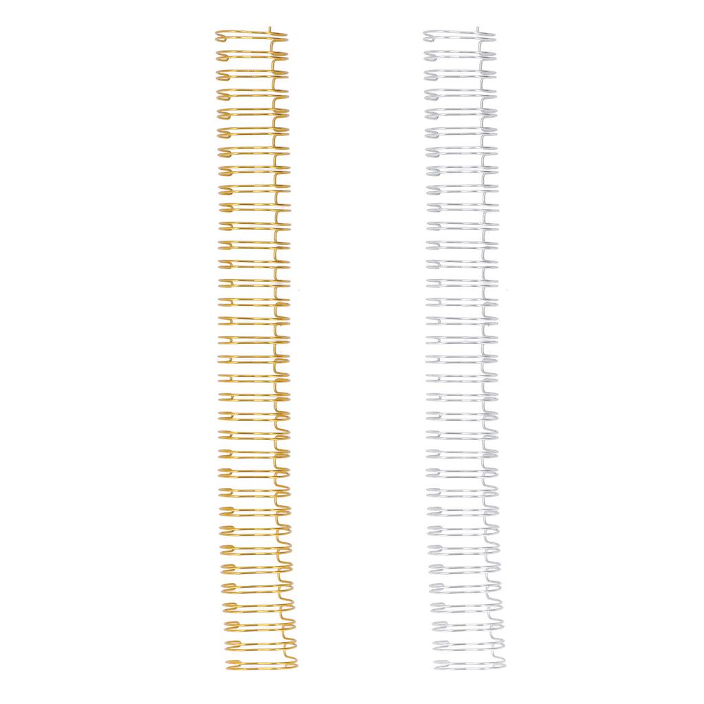 50 Balení Dvojitá Smyčka Drátěné Hřbety pro Kroužkovou Vazbu Velikost Papíru Kapacita 180 Listů Průměr Drátu 3/4 palce Drátěná Vazba